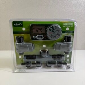 Orbit Expandable Hose Faucet Watering Kit Digital Programmable Timer 58911